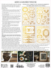 Load image into Gallery viewer, Etiquettes IOD Gold Leaf Transfer Iron Orchid Designs