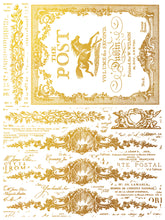 Load image into Gallery viewer, Etiquettes IOD Gold Leaf Transfer Iron Orchid Designs