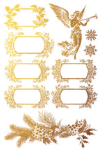 Load image into Gallery viewer, IOD Tinsel 8x12  Holiday Gilded Transfer Iron Orchid Designs