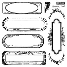 Load image into Gallery viewer, Apothecary Labels IOD  6x6 Stamp Set Iron Orchid Designs