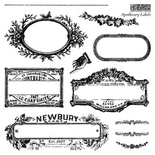 Load image into Gallery viewer, Apothecary Labels IOD  6x6 Stamp Set Iron Orchid Designs