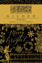 Load image into Gallery viewer, IOD Tinsel 8x12  Holiday Gilded Transfer Iron Orchid Designs