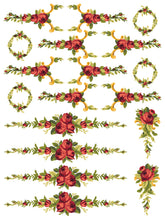 Load image into Gallery viewer, Petite Fleur Red IOD Paint Inlay iron Orchid Designs