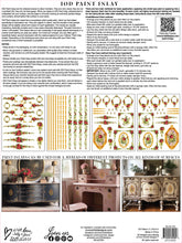 Load image into Gallery viewer, Petite Fleur Red IOD Paint Inlay iron Orchid Designs