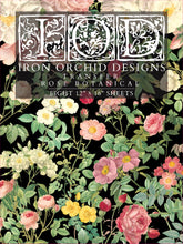 Load image into Gallery viewer, Rose Botanical Transfer_IOD_Iron Orchid Designs