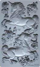 Load image into Gallery viewer, IOD Unicorns 6x10" Mould Iron Orchid Designs