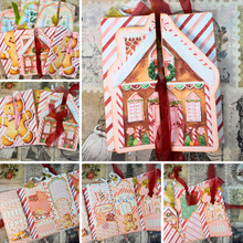 Load image into Gallery viewer, Gingerbread Dreams 3-D Holiday Folio Card