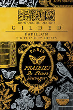 Load image into Gallery viewer, Papillon IOD Gilded Foil 8x12 Transfer