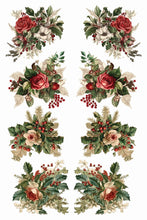 Load image into Gallery viewer, Iron Orchid Designs Candy Cane Cottage 8x12 Christmas Holiday Transfer