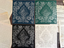 Load image into Gallery viewer, IOD Silver Sparkle Pigment Ink stamped on cardstock showing metallic silver finish