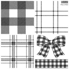Load image into Gallery viewer, Pretty In Plaid-Plaid Pattern-Bow-IOD-Iron Orchid Designs-Decor Stamp