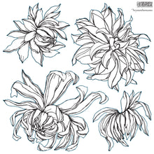 Load image into Gallery viewer, Chrysanthemum IOD 12x12 Decor Stamp Iron Orchid Designs
