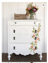 Load image into Gallery viewer, Painterly Roses IOD 12x12 Decor Stamp Iron Orchid Designs