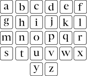 Lowercase Letters | JRV Stencils