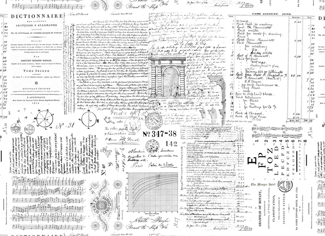 Roycycled Treasures Typography Love Decoupage Paper #196