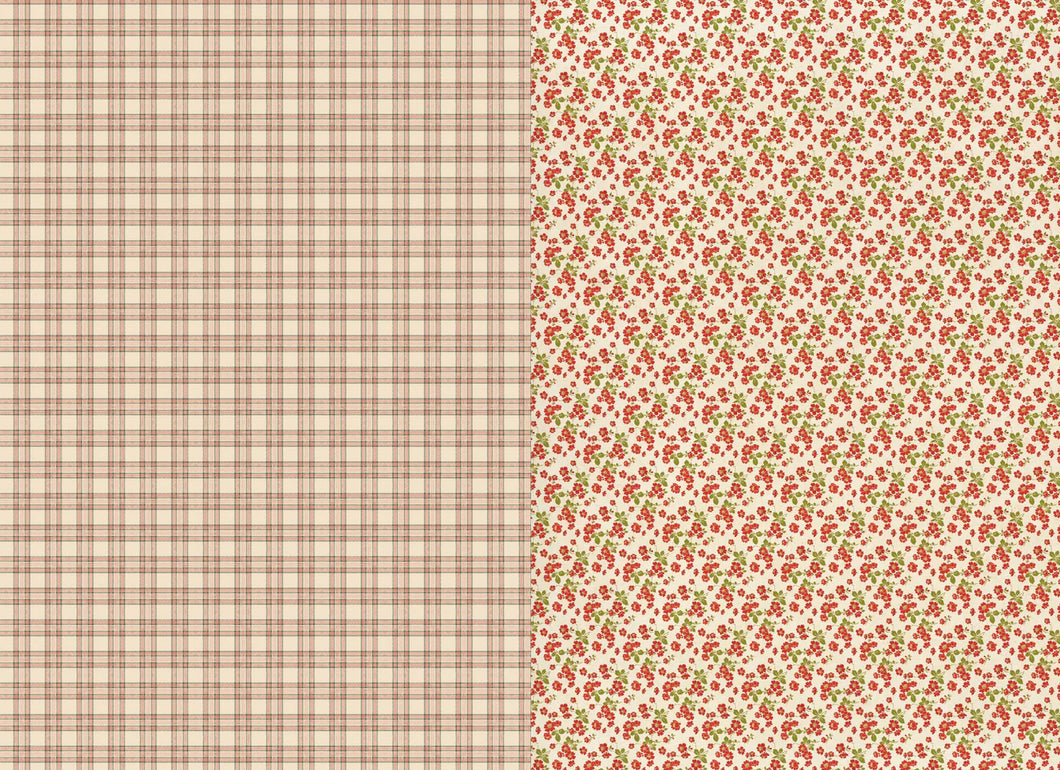 Christmas Wallpaper Decoupage Paper Roycycled Treasures #200