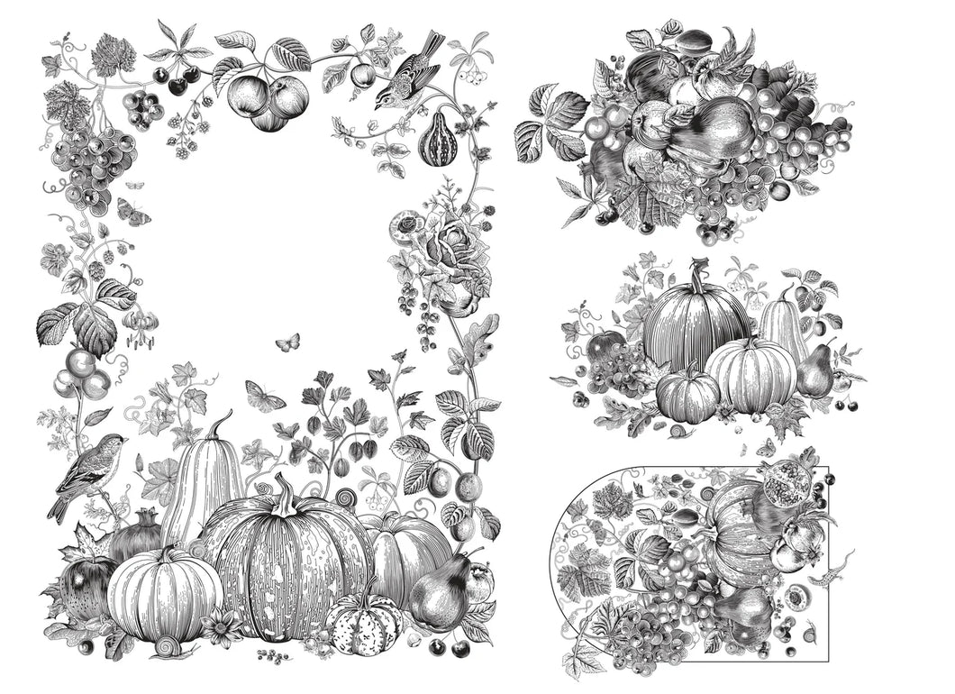 Paintable Fall Roycycled Treasures Decoupage Paper #204