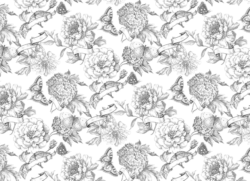 Paintable Blooms Roycycled Treasures Decoupage Paper #205