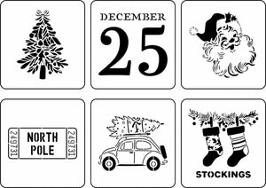JRV Christmas Mini Pack 2025 Stencil Jami Ray Vintage