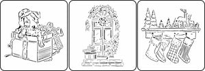 JRV Christmas Sketches 2 Stencil Jami Ray Vintage