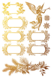 IOD Tinsel Holiday Gilded Transfer Iron Orchid Designs