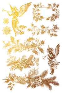 IOD Tinsel Holiday Gilded Transfer Iron Orchid Designs