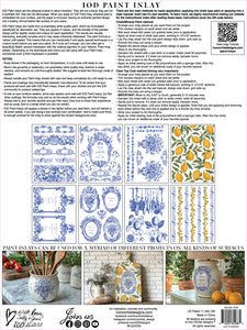 IOD Portofino 12x16 Paint Inlay Set Iron Orchid Designs
