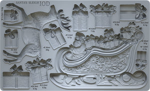 IOD Santa's Sleigh Holiday Mould Iron Orchid Designs