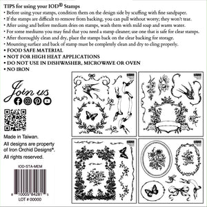 IOD Countryside Memoirs Stamps 6x6 Box Set Iron Orchid Designs