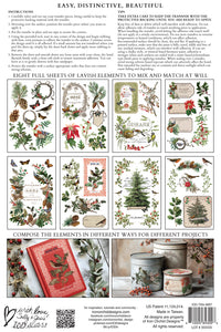 IOD Winter Botanist 8x12 Decor Transfer Iron Orchid Designs