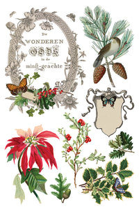 IOD Winter Botanist 8x12 Decor Transfer Iron Orchid Designs