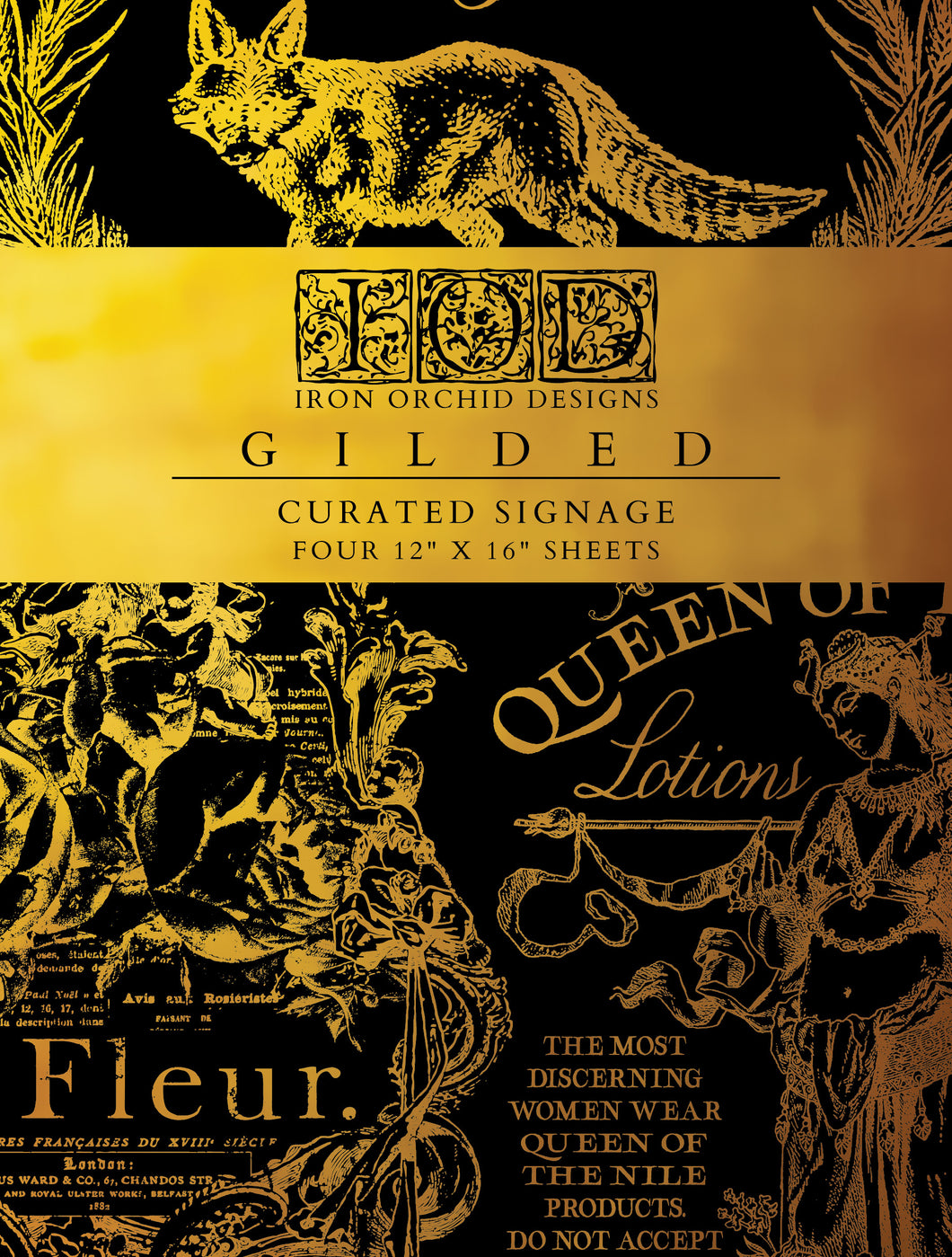 Curated Signage Gold Foil Transfer_IOD_Iron Orchid Designs