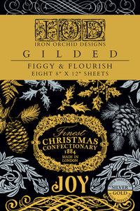IOD Figgy & Flourish Foil 8x12 Foil Transfer Iron Orchid Designs