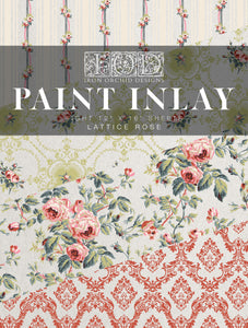 Iron Orchid Designs/IOD Lattice Rose Paint Inlay