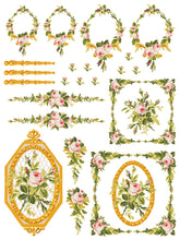 Load image into Gallery viewer, Petite Fleur Pink IOD  Paint Inlay Iron Orchid Designs
