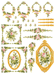 Iron Orchid Designs/IOD Petite Fleur Pink Paint Inlay