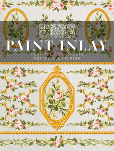 Petite Fleur Pink IOD  Paint Inlay Iron Orchid Designs