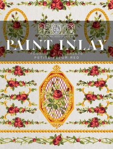 Petite Fleur Red IOD Paint Inlay iron Orchid Designs
