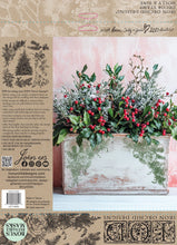 Load image into Gallery viewer, IOD Holly &amp; Pine 12x12 Decor Stamp Iron Orchid Designs
