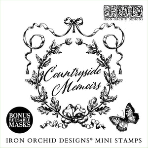 IOD Countryside Memoirs Stamps 6x6 Box Set Iron Orchid Designs