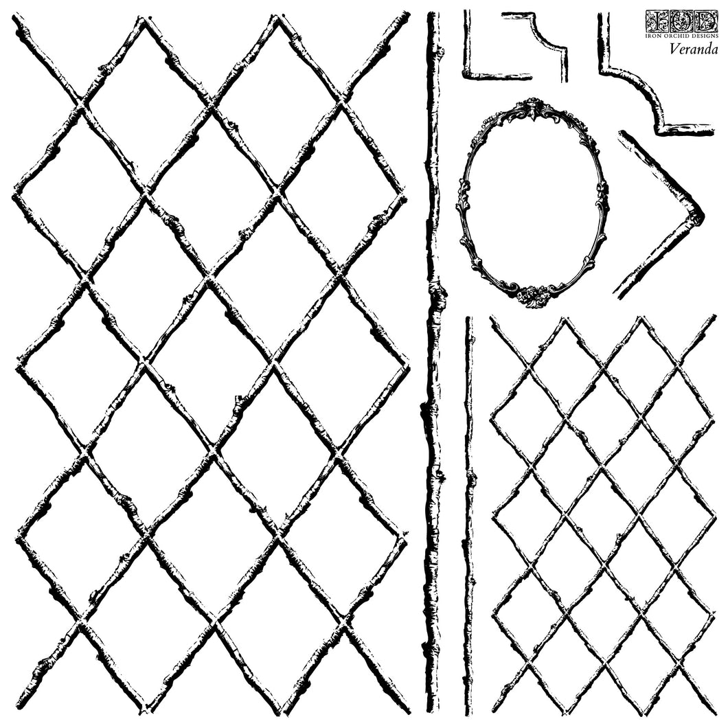 Iron Orchid Designs/IOD Veranda Decor Stamp