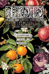 IOD Clementine 8x12 Decor Transfer Iron Orchid Designs