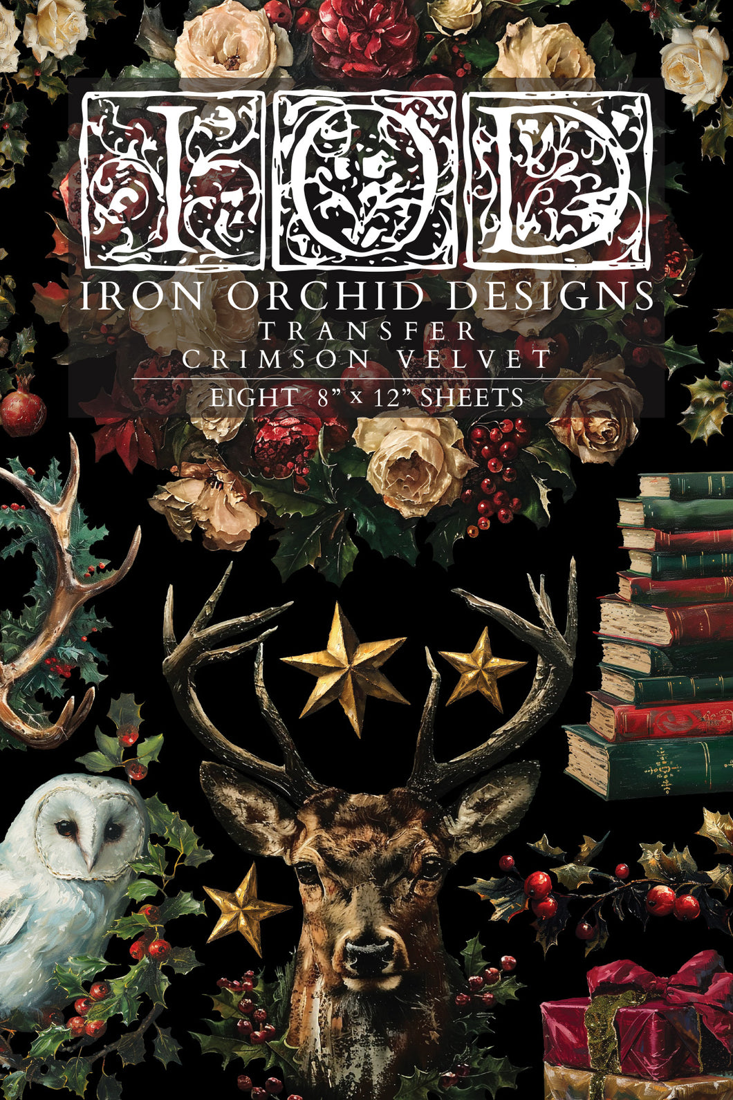 IOD Crimson Velvet Holiday Transfer Iron Orchid Designs