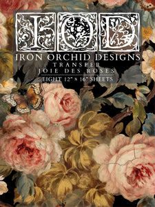 Iron Orchid Designs/IOD Joie des Roses Decor Transfer