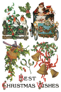 IOD Christmas Joy 8x12 Decor Transfer Iron Orchid Designs
