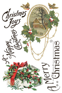 IOD Christmas Joy 8x12 Decor Transfer Iron Orchid Designs