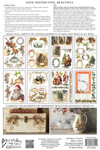 IOD Santa's Hollow 8x12 Decor Transfer Iron Orchid Designs