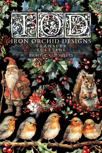 IOD Yuletide Holiday Transfers Iron Orchid Designs