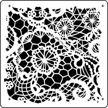 Cottage Lace JRV Stencil Designed by Vintage Retail Therapy by Mara