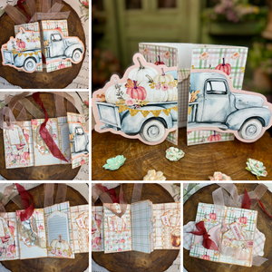 It's Fall Y'all 3D Card Paper Craft Socials